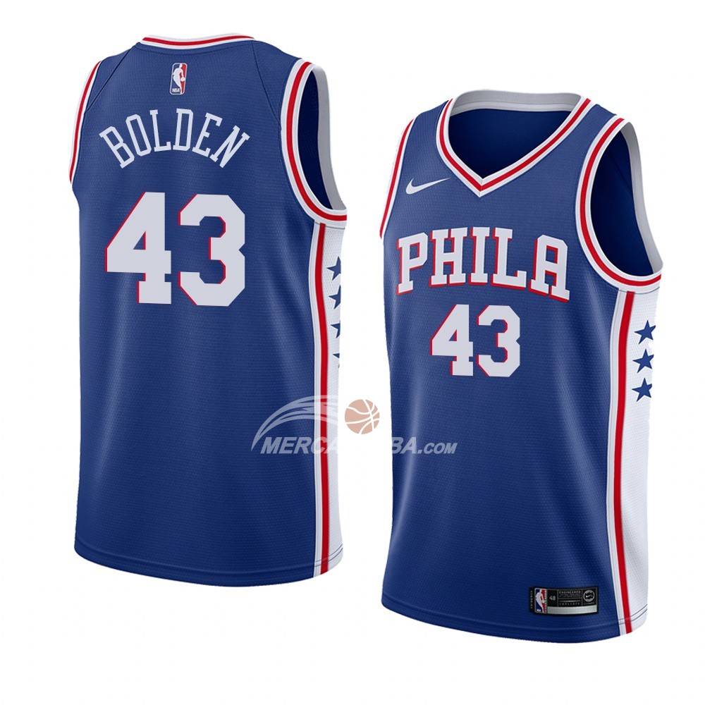 Maglia Philadelphia 76ers Jonah Bolden Icon 2017-18 Blu